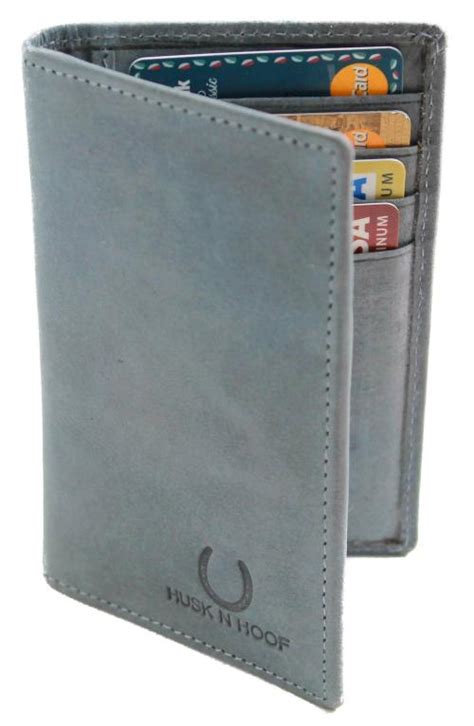 Husk N Hoof RFID Protected Leather Credit Card Holder Wallet 